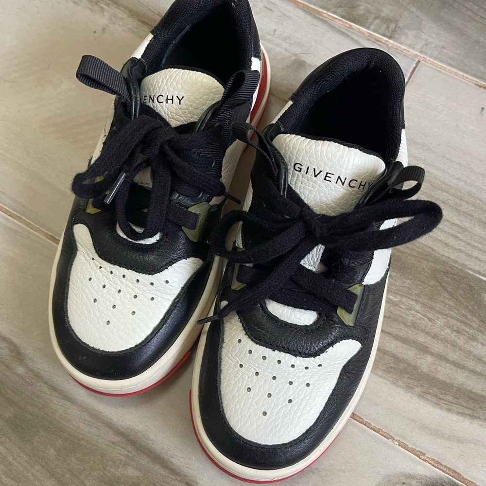Givenchy Kids Black and White Sneakers
